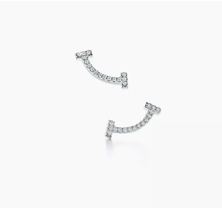 Tiffany & Co. Elsa Peretti® Diamond Bar Stud Earrings